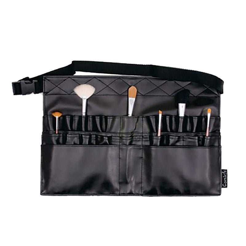 Comicfs Makeup Brush Bag A1 Professional Cosmetic Holder 28 Pockets Organizer Apron with Artist Belt Strap/Belt Light Weight - Image 1